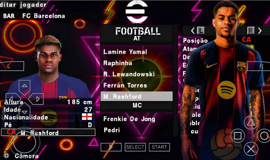 EFOOTBALL PES 2026 PPSSPP WORLD COM BRASILEIRÃO e EUROPEUS NOVAS FACES REALISTAS ELENCOS ATUALIZADOS + KITS 25/26